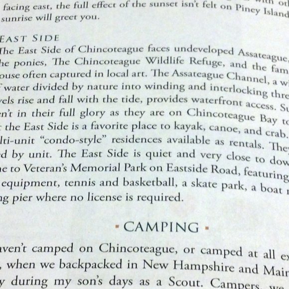 3 for $10 book sale! Travel / Parks & Campgrounds, Chinocoteague & Assateague - Picture 8 of 10